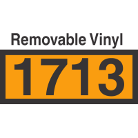 UN1713 Removable Vinyl DOT Orange Panel