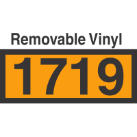 UN1719 Removable Vinyl DOT Orange Panel