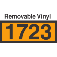 UN1723 Removable Vinyl DOT Orange Panel