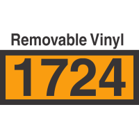 UN1724 Removable Vinyl DOT Orange Panel