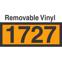 UN1727 Removable Vinyl DOT Orange Panel