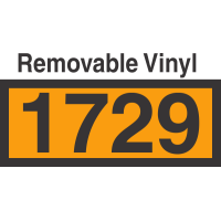 UN1729 Removable Vinyl DOT Orange Panel