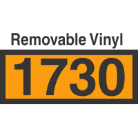 UN1730 Removable Vinyl DOT Orange Panel