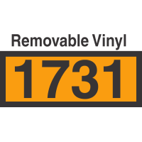 UN1731 Removable Vinyl DOT Orange Panel