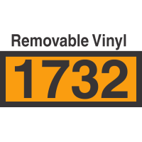 UN1732 Removable Vinyl DOT Orange Panel