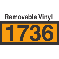 UN1736 Removable Vinyl DOT Orange Panel