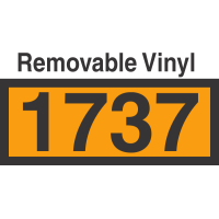 UN1737 Removable Vinyl DOT Orange Panel