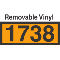 UN1738 Removable Vinyl DOT Orange Panel