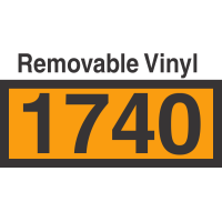 UN1740 Removable Vinyl DOT Orange Panel