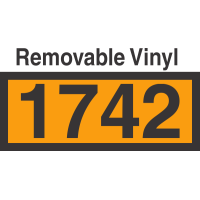 UN1742 Removable Vinyl DOT Orange Panel