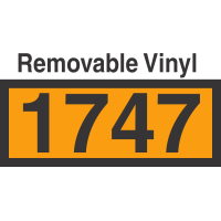 UN1747 Removable Vinyl DOT Orange Panel