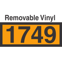 UN1749 Removable Vinyl DOT Orange Panel