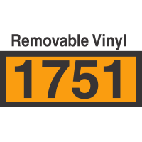 UN1751 Removable Vinyl DOT Orange Panel