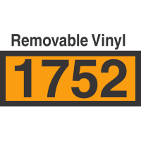 UN1752 Removable Vinyl DOT Orange Panel