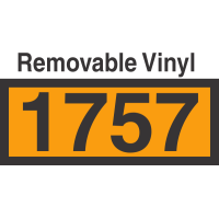 UN1757 Removable Vinyl DOT Orange Panel