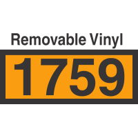 UN1759 Removable Vinyl DOT Orange Panel