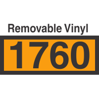 UN1760 Removable Vinyl DOT Orange Panel