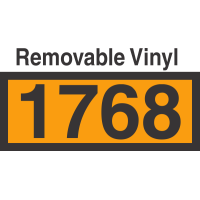 UN1768 Removable Vinyl DOT Orange Panel