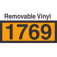 UN1769 Removable Vinyl DOT Orange Panel