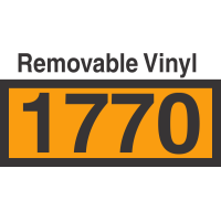 UN1770 Removable Vinyl DOT Orange Panel