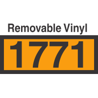 UN1771 Removable Vinyl DOT Orange Panel