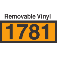 UN1781 Removable Vinyl DOT Orange Panel