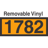 UN1782 Removable Vinyl DOT Orange Panel