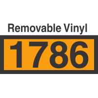 UN1786 Removable Vinyl DOT Orange Panel