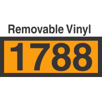 UN1788 Removable Vinyl DOT Orange Panel