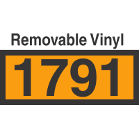 UN1791 Removable Vinyl DOT Orange Panel