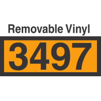 UN3497 Removable Vinyl DOT Orange Panel