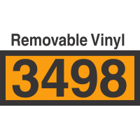 UN3498 Removable Vinyl DOT Orange Panel