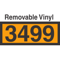 UN3499 Removable Vinyl DOT Orange Panel