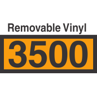 UN3500 Removable Vinyl DOT Orange Panel