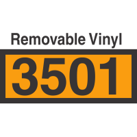 UN3501 Removable Vinyl DOT Orange Panel