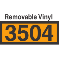 UN3504 Removable Vinyl DOT Orange Panel