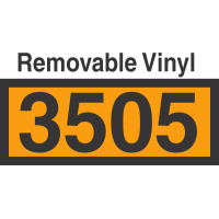 UN3505 Removable Vinyl DOT Orange Panel