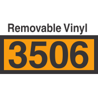 UN3506 Removable Vinyl DOT Orange Panel