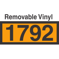 UN1792 Removable Vinyl DOT Orange Panel