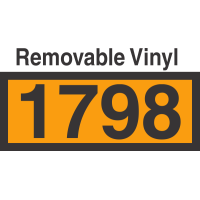 UN1798 Removable Vinyl DOT Orange Panel