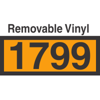 UN1799 Removable Vinyl DOT Orange Panel