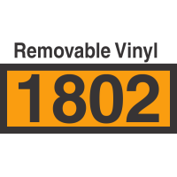 UN1802 Removable Vinyl DOT Orange Panel