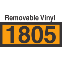 UN1805 Removable Vinyl DOT Orange Panel