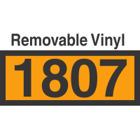 UN1807 Removable Vinyl DOT Orange Panel