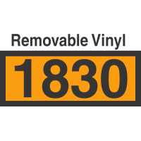 UN1830 Removable Vinyl DOT Orange Panel