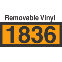 UN1836 Removable Vinyl DOT Orange Panel