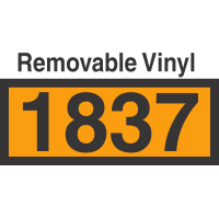 UN1837 Removable Vinyl DOT Orange Panel