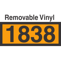 UN1838 Removable Vinyl DOT Orange Panel