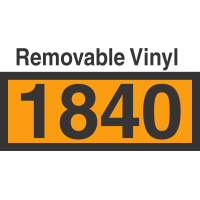 UN1840 Removable Vinyl DOT Orange Panel