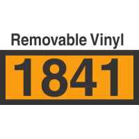 UN1841 Removable Vinyl DOT Orange Panel